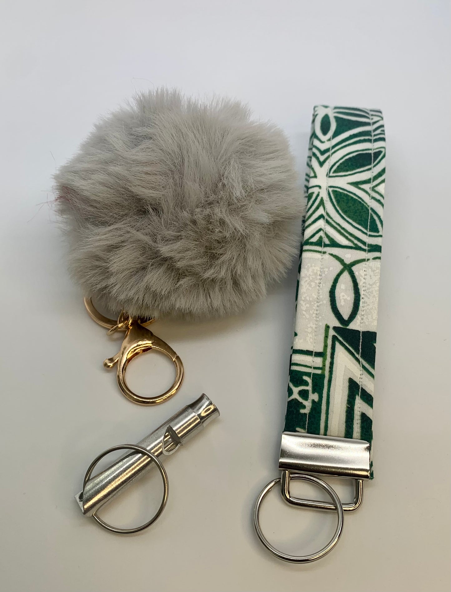 Fabric Wristlet Key Fob Keychais