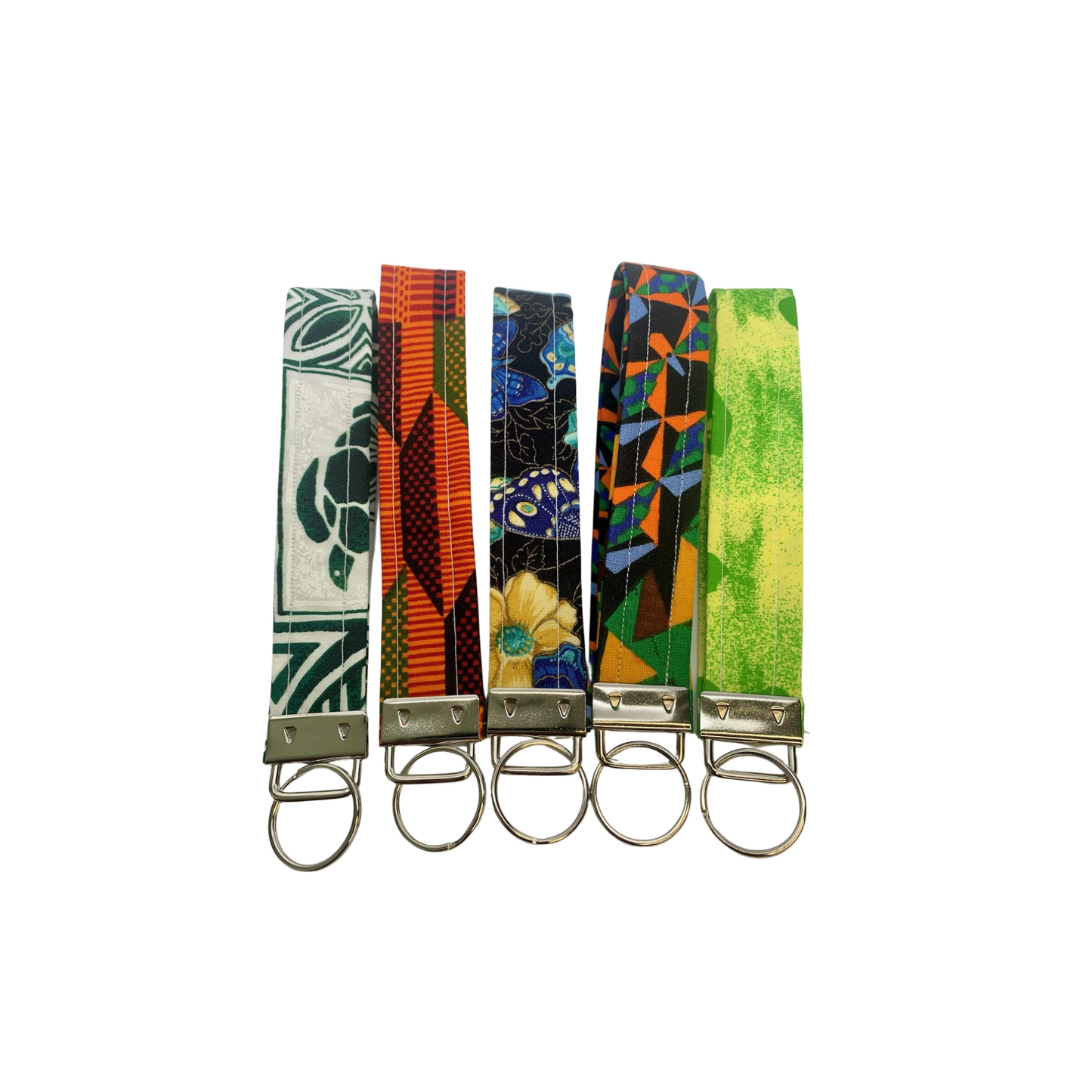 Fabric Wristlet Key Fob Keychais