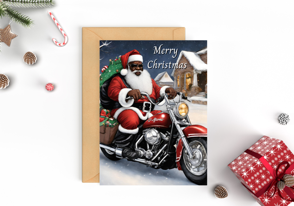 Motorcycle Santa