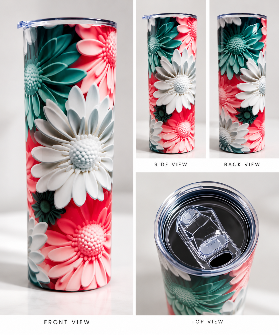 Floral Mood — 20 oz Stainless Steel Tumbler