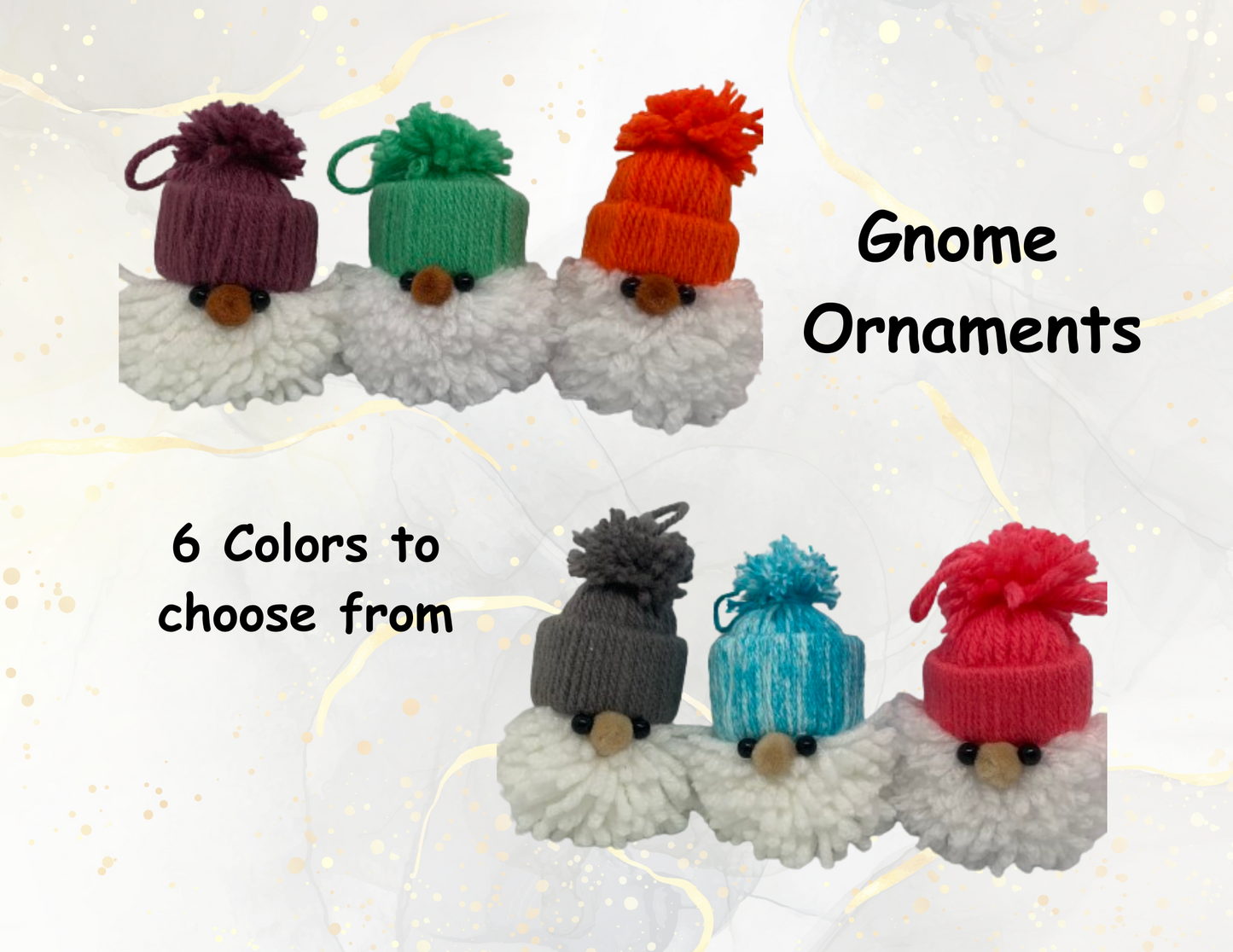 Gnome Ornament- Grey