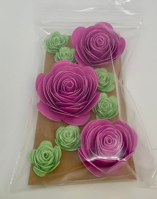 Rolled Paper Flowers- Variety Mini Pack