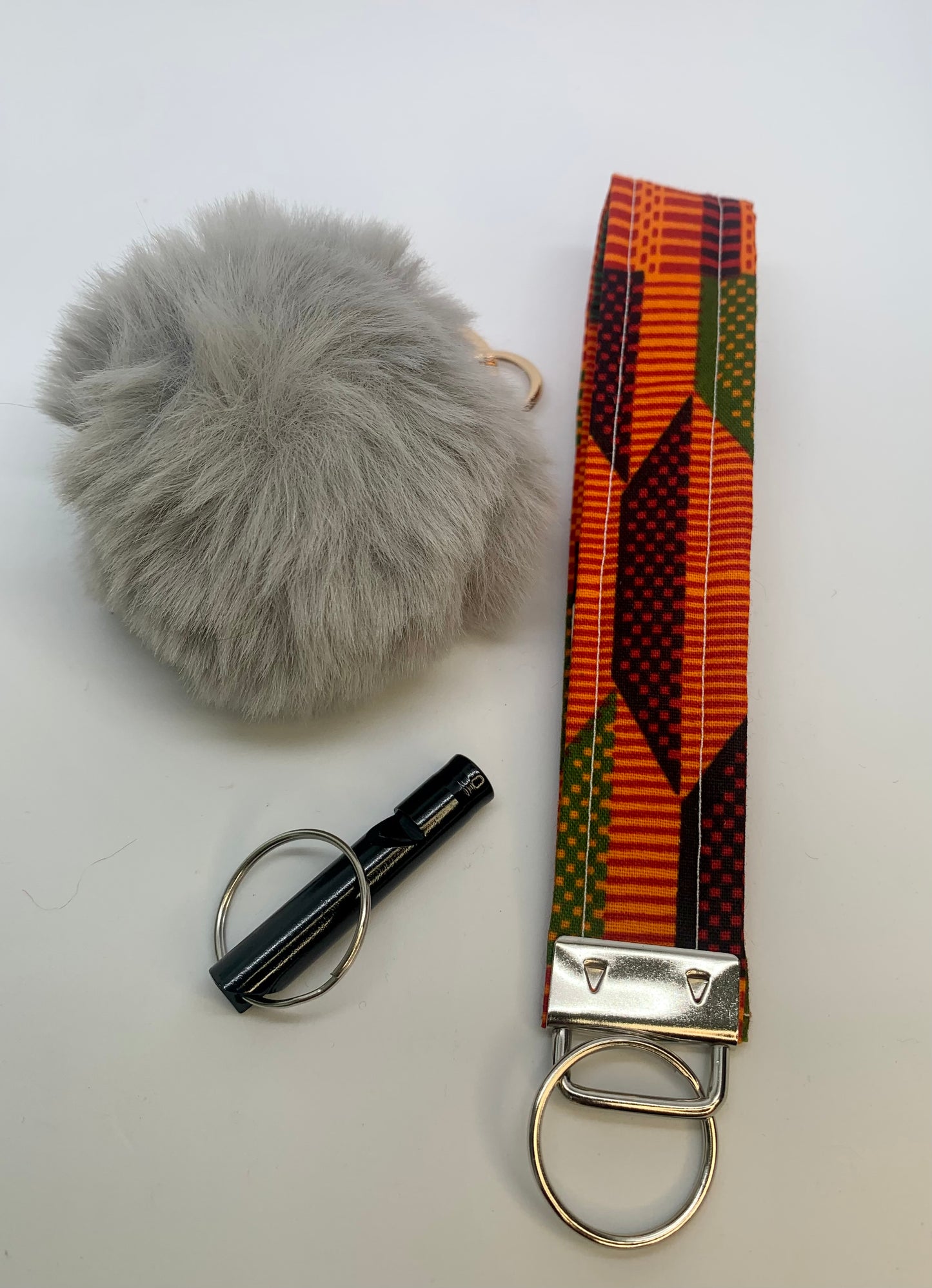 Fabric Wristlet Keychain- KENTE